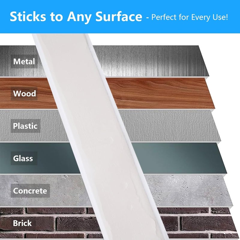 LLPT Butyl Tape White 2 Inch x 16.5 Feet 5mm Thickness Water Tight Seal for Leak Proof EPDM RV Repair Window Glass Boat Sealing Roof Pipe Patching(WST5105) - Image 4